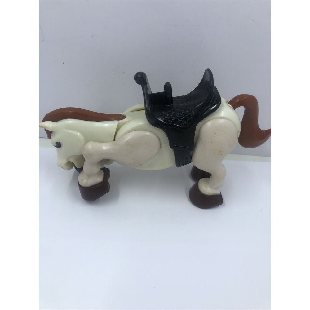 1979 vintage FISHER PRICE Husky Helper Horse Rodeo Figure with saddle. Read